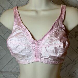 Pink K Floral Full Coverage Tricot Embossed Bra 38 C PLUS SIZE